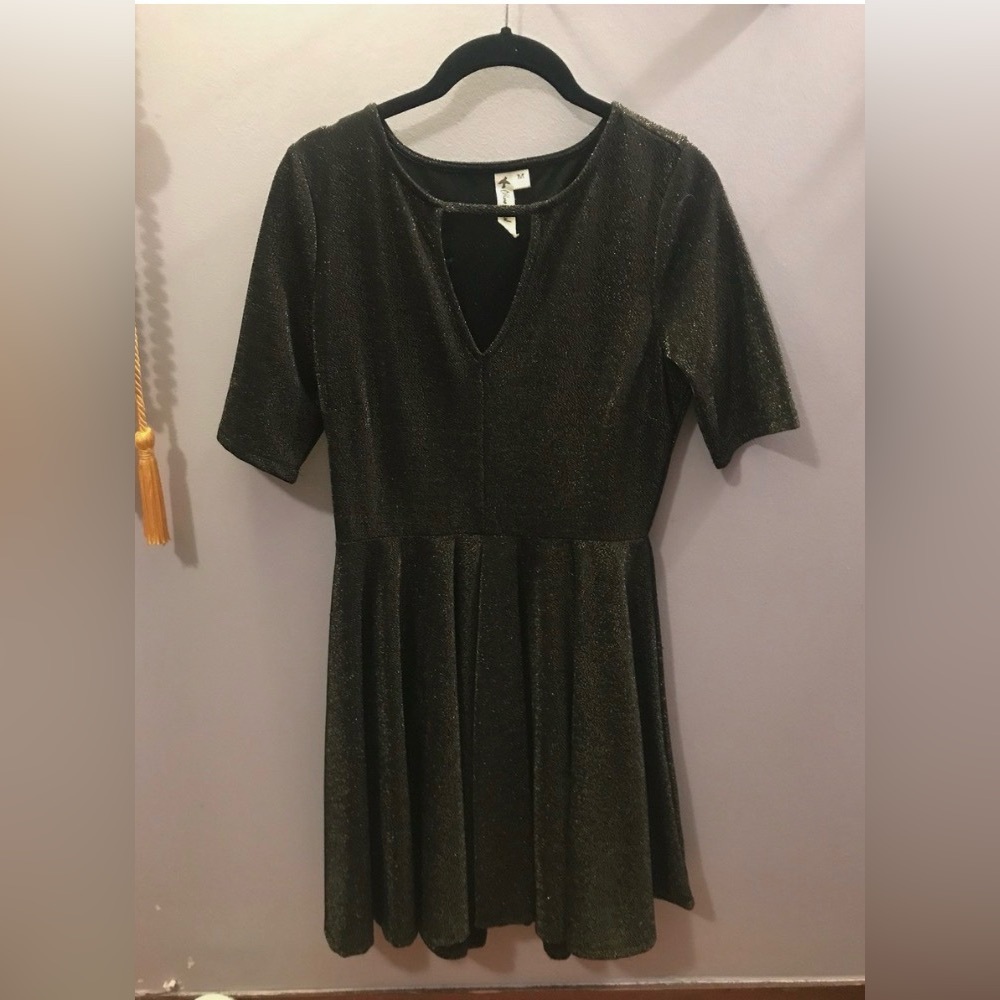 Lulus Shimmering Black Dress